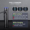 Brinyte E18 Rechargeable LED Flashlight Work Light with Magnetic Base