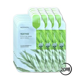 Mediheal Tea Tree Essential Mask 10-pack, 2 packs, 15-pack / 메디힐 티트리 에센셜 마스크 10매입, 2개, 15개입