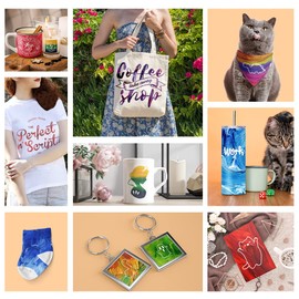 LUCKIGUCK Infusible Transfer Ink Sheets Unfusible Transfer Ink Sheets, Colour and Pattern Transfer Film (Type)