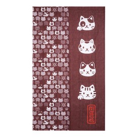Noren Noren Room Divider, Japanese Style, Fashionable, Lucky Lucky Lucky Maneki Neko Japanese Pattern, Japanese Curtain, Blindfold, Width 33.5 x 59.1 inches (85 x 150 cm) Length, Modern Entrance, Kitch, Living Room, Restaurant, Entrance, 1 Piece Included