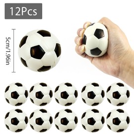 Pack of 12 Mini Football, Softball Football Softballs, Football Gifts Boys, Stress Relief Squishy Ball, Footballs for Children, Anti-Stress Balls, Patience Games, Football Party Bag Boys, Mini