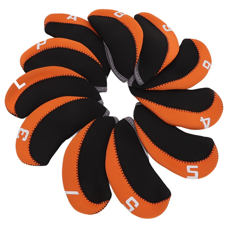 11PCS Golf Club Head Covers Neoprene Numbered Golf Club Head