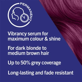 Schwarzkopf LIVE Intense Colour Cyber Purple Permanent Hair Dye 046, Long Lasting Purple Hair Dye with Built In Vibrancy Serum, Colour Hair Dye for up to 50% Grey Coverage
