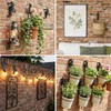 Anserdrm 10Pack Metal Brick Hangers,Hanging No Drill Outdoor Decorations Hangers