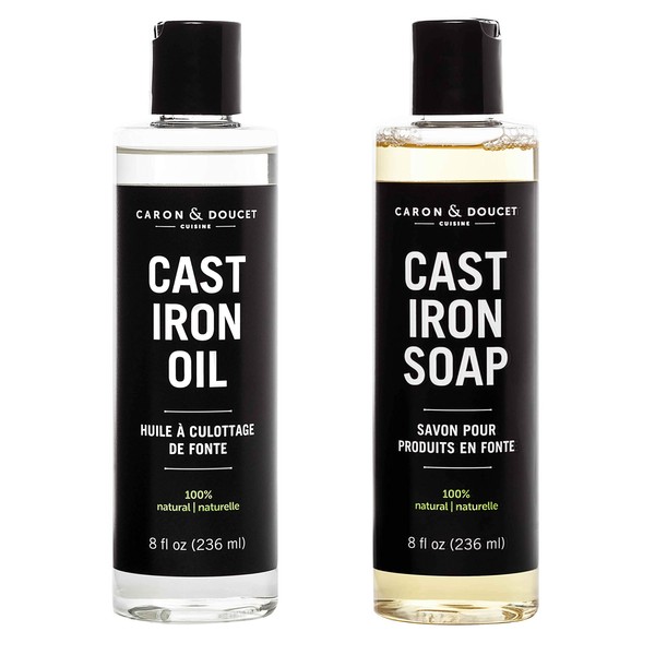 CARON & DOUCET - Cast Iron Cleaning & Conditioning Set: