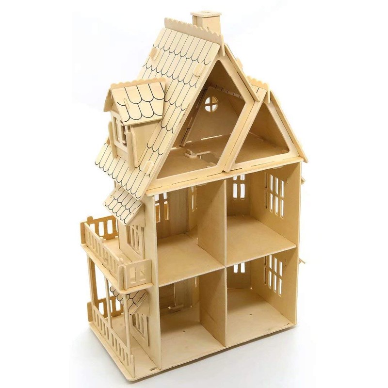3D House Jigsaw Puzzle Model Kit Cute Room - for