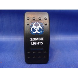 Gold Coast Distributing Offroad Lights Rocker Switch ITEM-V45B Zombie Logo Daystar/Carling Replacement
