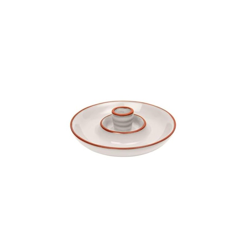 Sintra Glazed Terracotta Olive Dish - Stone