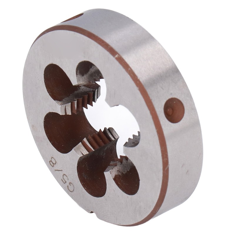 G5/8in Round Threading Die Alloy Steel Cylindrical Pipe Thread Repair