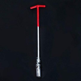 Spark Plug Wrench BE-TOOL Spark Plug Extractor T-Handle Universal Joint for Fixing and Removing