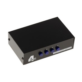 KALEA-INFORMATIQUE. Audio Video Switch 4 Port Manual Bi-Directional Audio Video Switch