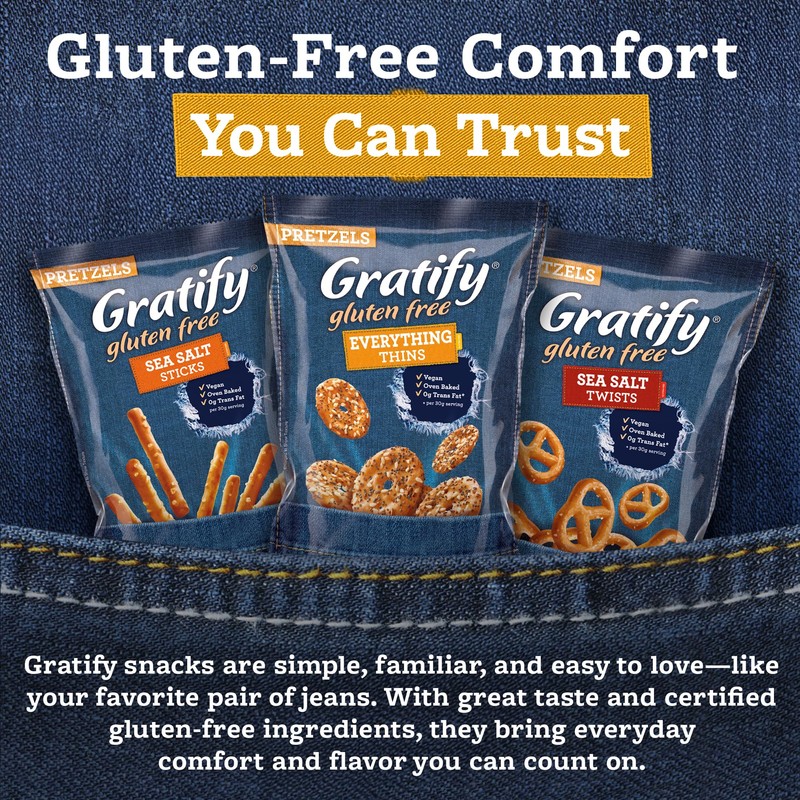 Osem Gratify Gluten Free Everything Thins - Gratify Gluten Free