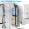 Liuoud Towel Rack for Bathroom, Wall Mounted Vertical Rolled Towel