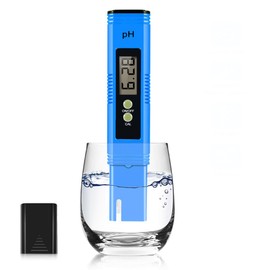 PH Meter, 0.01 High Accuracy PH Pen PH Tester for Water Hydroponics Digital, Digital PH Meter Pocket Size with 0-14 PH Measurement Range, PH Tester for Water, Aquaculture, Lab and Pool