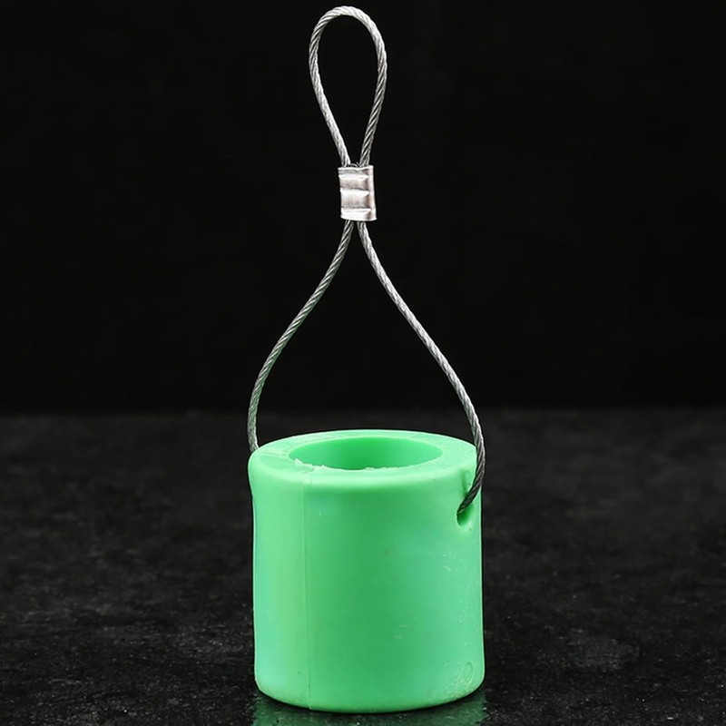 1Pc Green Silicone Slingshots Targets with Bells Outdoor Slingshots Training