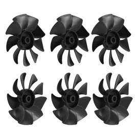 Motor Blades, ABS Low Noise Cooling Fan Air Compressor Pump Replacement Accessories with 3D Curved Propellers for Air Compressor and Pump Accessories