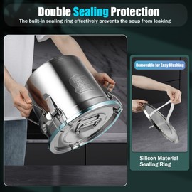 Dodoam 12L Airtight Canister Food 304 Stainless Steel Kitchen Cereal Container Grain Kitchen Milk Storage Canister Kitchen Rice Bucket Flour Container Kitchen Bucket With Lid (US)