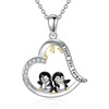 JERWLI Penguin Necklace 925 Sterling Silver Penguin Gifts Cute Animal