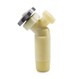 Camco 11523 3/4" Plastic Water Heater Drain Valve with 2-1/2" Shank, White