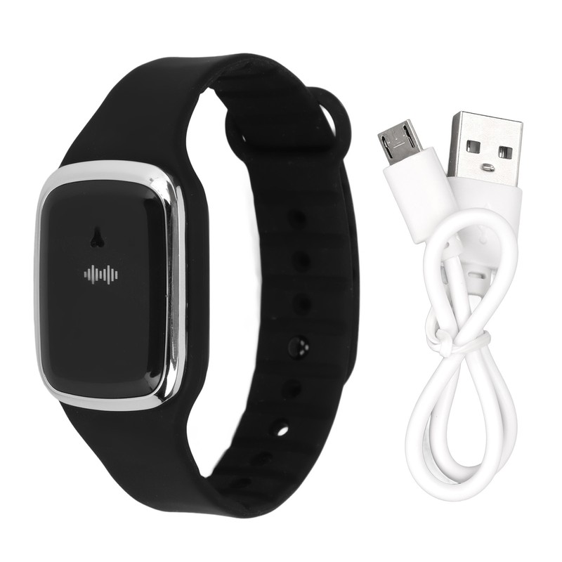 Ultrasonic Mosquito Repellent Watch Fast Charging 3 Gear Clock Function