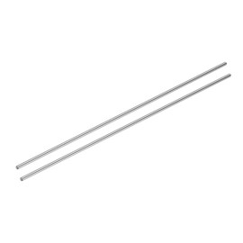 sourcing map 2pcs Linear Motion Rod Shaft Guide 4mm x 250mm (0.157" x 9.84") Case Hardened Steel Chrome Plated, Metric Linear Rail Rod for 3D Printer, CNC Machine