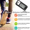 3D Simple Walking Pedometer, Portable Carabiner Pedometer Pedometer Pedometer with