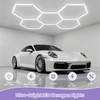 X-Litall Dimmable Hexagon Garage LED Lights, 5-Pack 17280LM 6500K