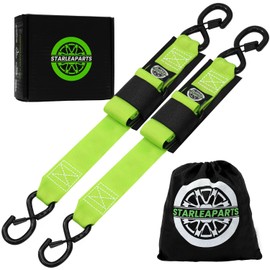 StarLeaparts Transom Tie Down Kits (2PK) -2" x 48" Boat Transom Straps - 1,200lb Break Strength Boat Straps for Trailer, Boat or Kayak Secure(Green)