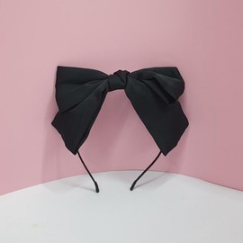 Big Ribbon Hair Styling Headband Black 3ea