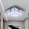 diisunbihuo Mini Crystal Chandelier Crystal Ceiling Light Square LED Pendant