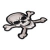 Tan Skull & Crossbones Patch, Large Size