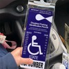 Handicap Placard Holder for Auto 11.8" x 5" Ultra Transparent