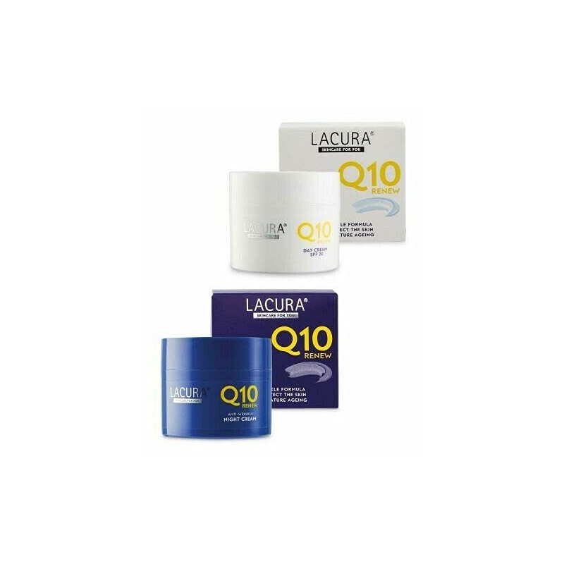 Lacura Q10 Moisturising renew face creams night + day Anti-wrinkle
