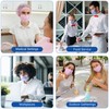 JMU 50 Pack Disposable Face Masks, 4-Ply ASTM Level 3
