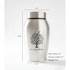 Medium Urns for Human Ashes Home Decorative Urn for Male/Female Women Mom Kids Cremation Funeral Burial Urn