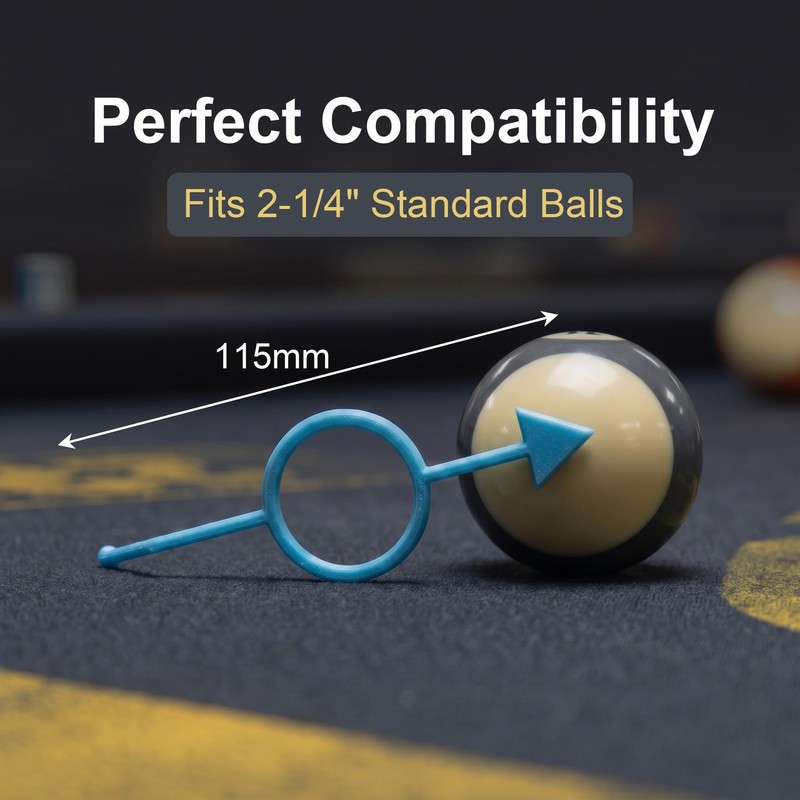 OSZKO 5-Pack Precision Pool Aiming Aid (Blue), Billiards Training Tool
