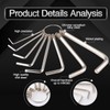 KATUR Allen Wrench Hex Key Set, 8PCS Metric Convenient Key
