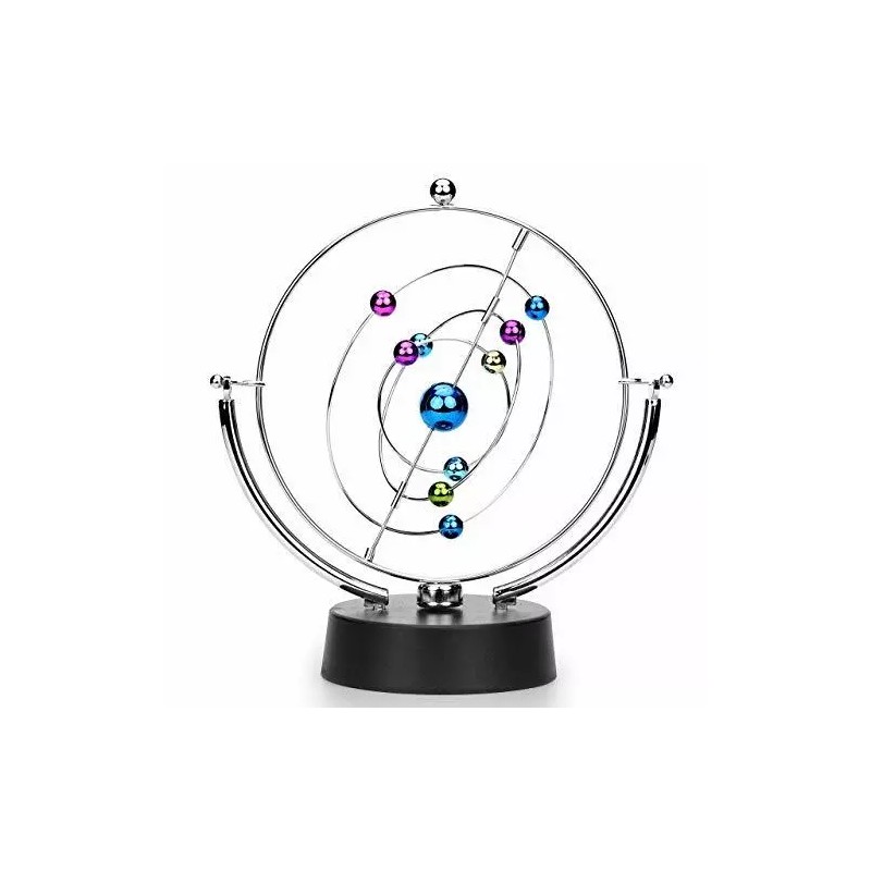 SciencePurchase Kinetic Perpetual Motion Galaxy Desk Toy, Outer Space Gadget