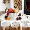 Pedestal Decorative Bowl Home Decor, 8" Footed Ruffle Fruit Bowl