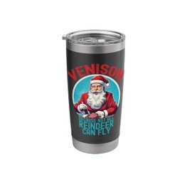 Santa Reindeer Venison Funny Christmas Stainless Steel Insulated Tumbler