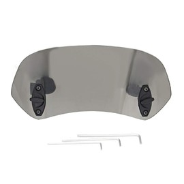 Motorcycle Windshield screen Extension wind deflector, motorbike screen Adjustable Clip On Windscreen Wind Deflector Windscreen Extender