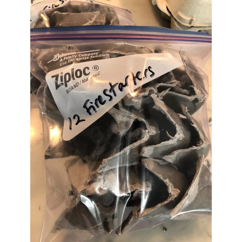 Unbranded Upcycled Dryer Lint Firestarters Pack Of 12 For Camping/Chimin