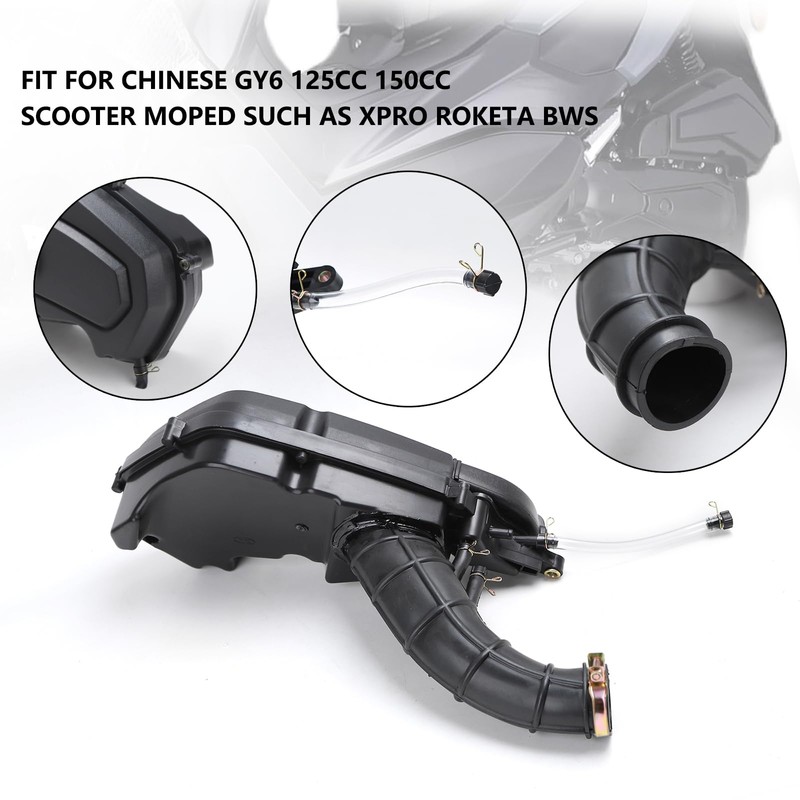 Mokuo Motorcycle Air Filter Assemblies in Rubber Material Compatible with