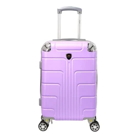 Maleta Jony 003-6 34cm de ancho x 55cm de alto x 20cm de profundidad color lila diseño rayas