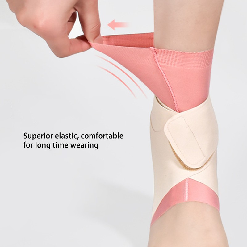 Ankle Brace Breathable Compression Ankle Brace Pink Elastic Sprain Foot