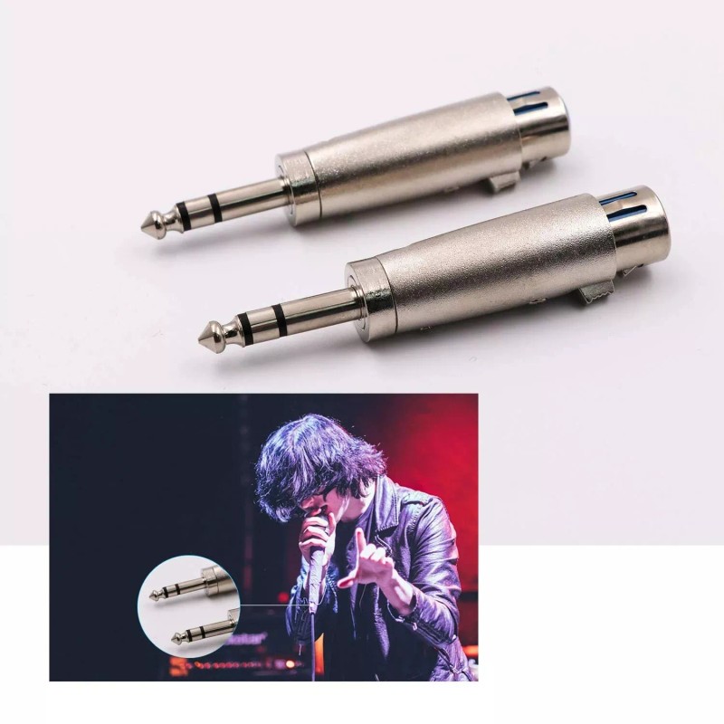 Unbranded 2 Pack 1/4 TRS to XLR Female Adapter Female