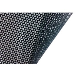 VViViD VViViD? One-Way Perforated Black Vinyl Privacy Window Film Adhesive Glass Wrap Roll (50ft x 48 inches)