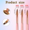 Acrylic Nail Brush Set – 3PCS Professional Nail Brushes for