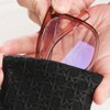 Kisstta Pack of 2 PU Leather Soft Glasses Case Protective