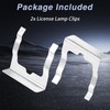 FUSCH 2PCS Rear License Plate Lamp Clips，License Plate Light Retainer